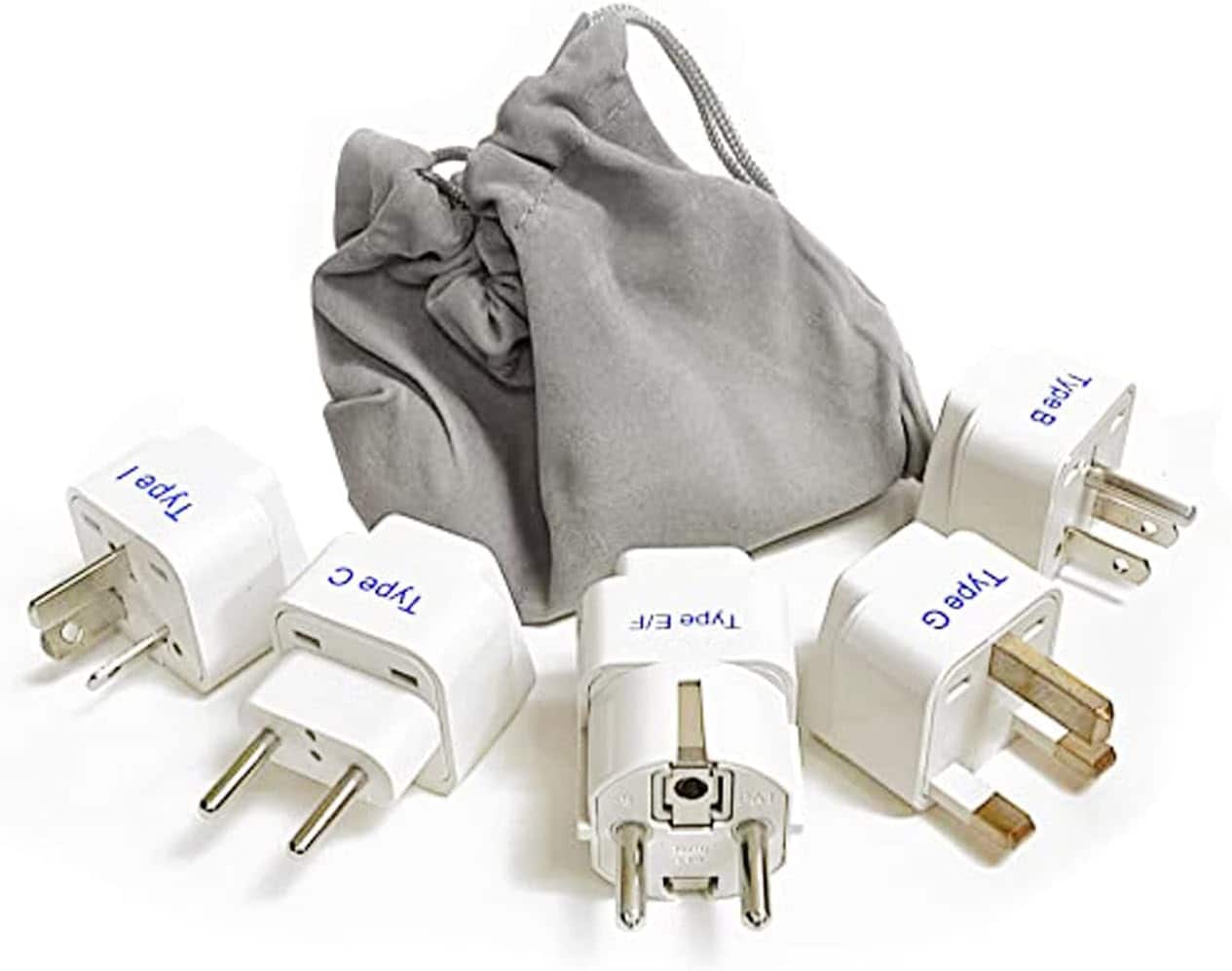 Ceptics - International Travel Plug Adapter Set – Grounded Safe Adapters for Global Use with Phones, Laptops & Chargers - White price history on PriceWatchPro