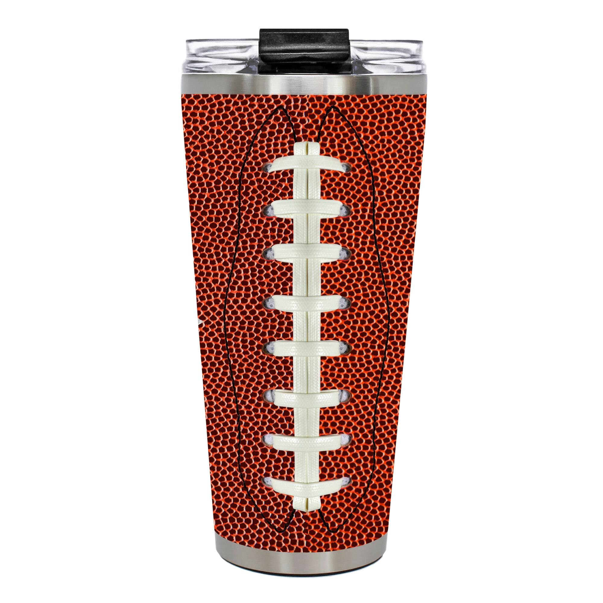 Alt View 2. Great American Products - Los Angeles Chargers 32oz. Big Slim Game Ball Travel Tumbler - Brown.