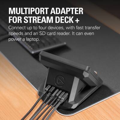 Elgato USB Hub For Stream Deck+ USB Microphone Interface and Elgato USB Hub For Stream Deck+ USB Microphone Interface and