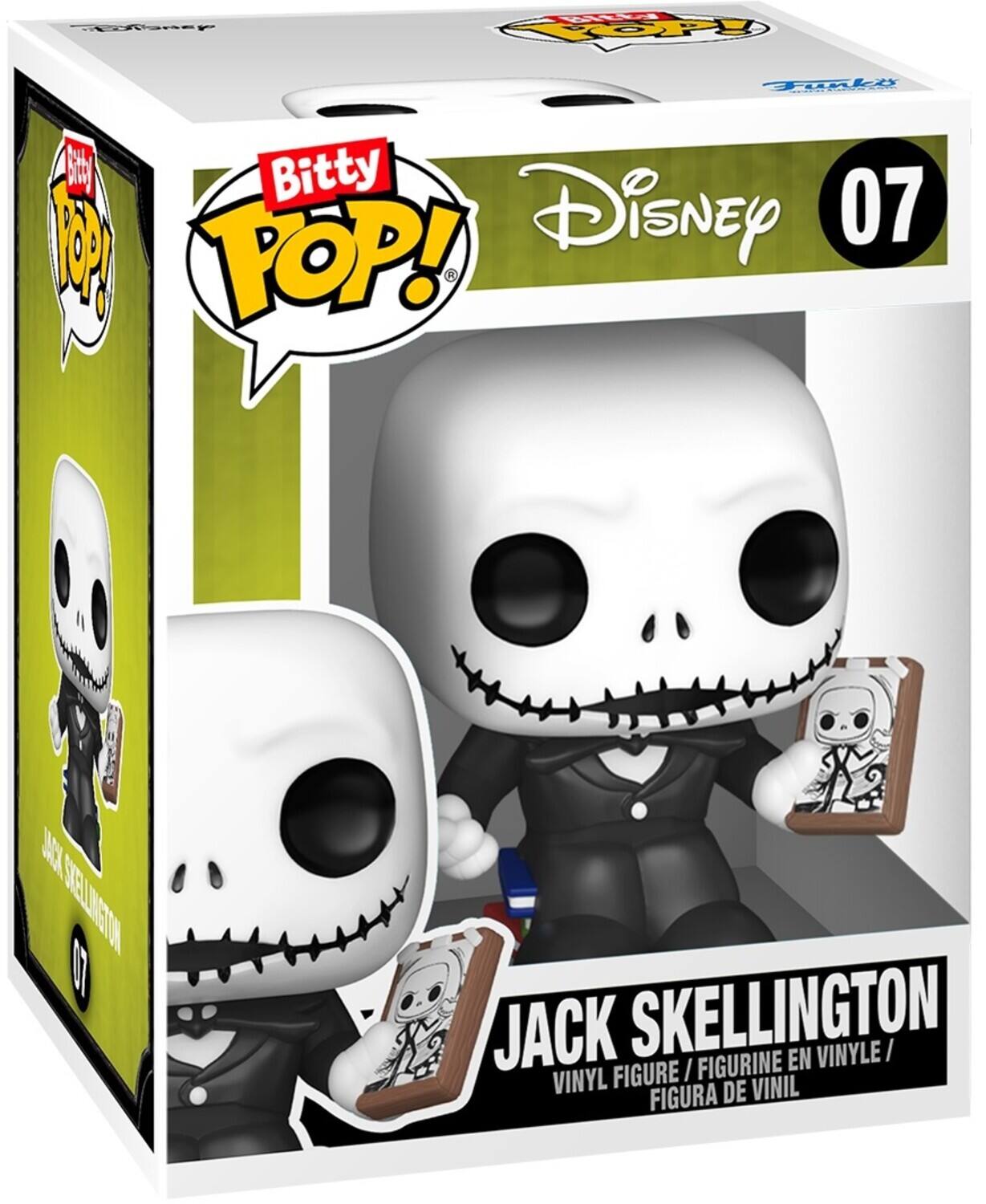 Bitty Pop! Disney 07 TOP! SA STELUNSOR 0 I JACK SKELLINGTON EN VINYLE / VINYL FIGURE / FIGURINE EN VINYLE / FIGURA DE VINIL