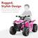 Rugged, Stylish Design
Build a sense of imagination with a realistic ATV that makes your child the coolest on the block.