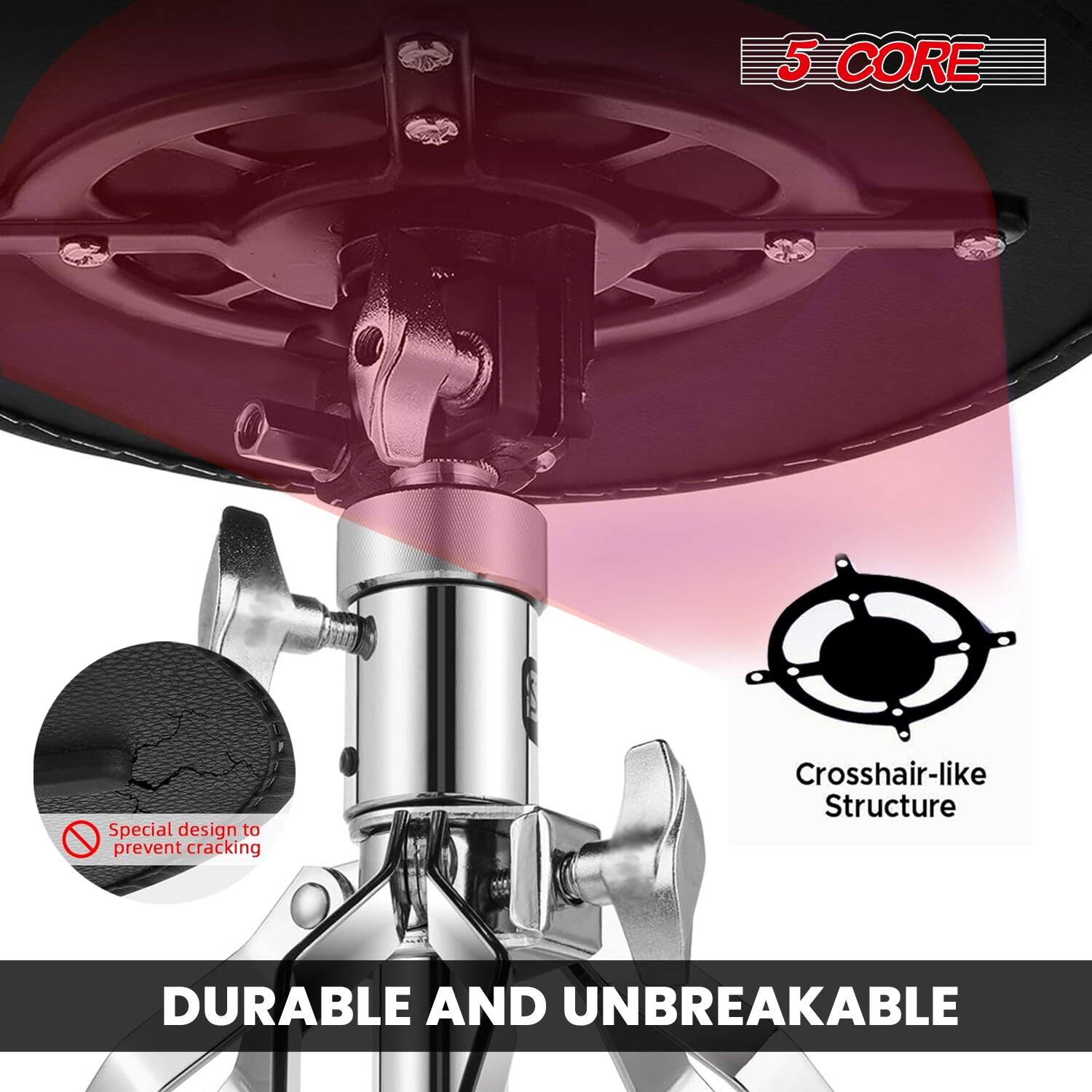 5 CORE

Special design to prevent cracking

Crosshair-like Structure

DURABLE AND UNBREAKABLE