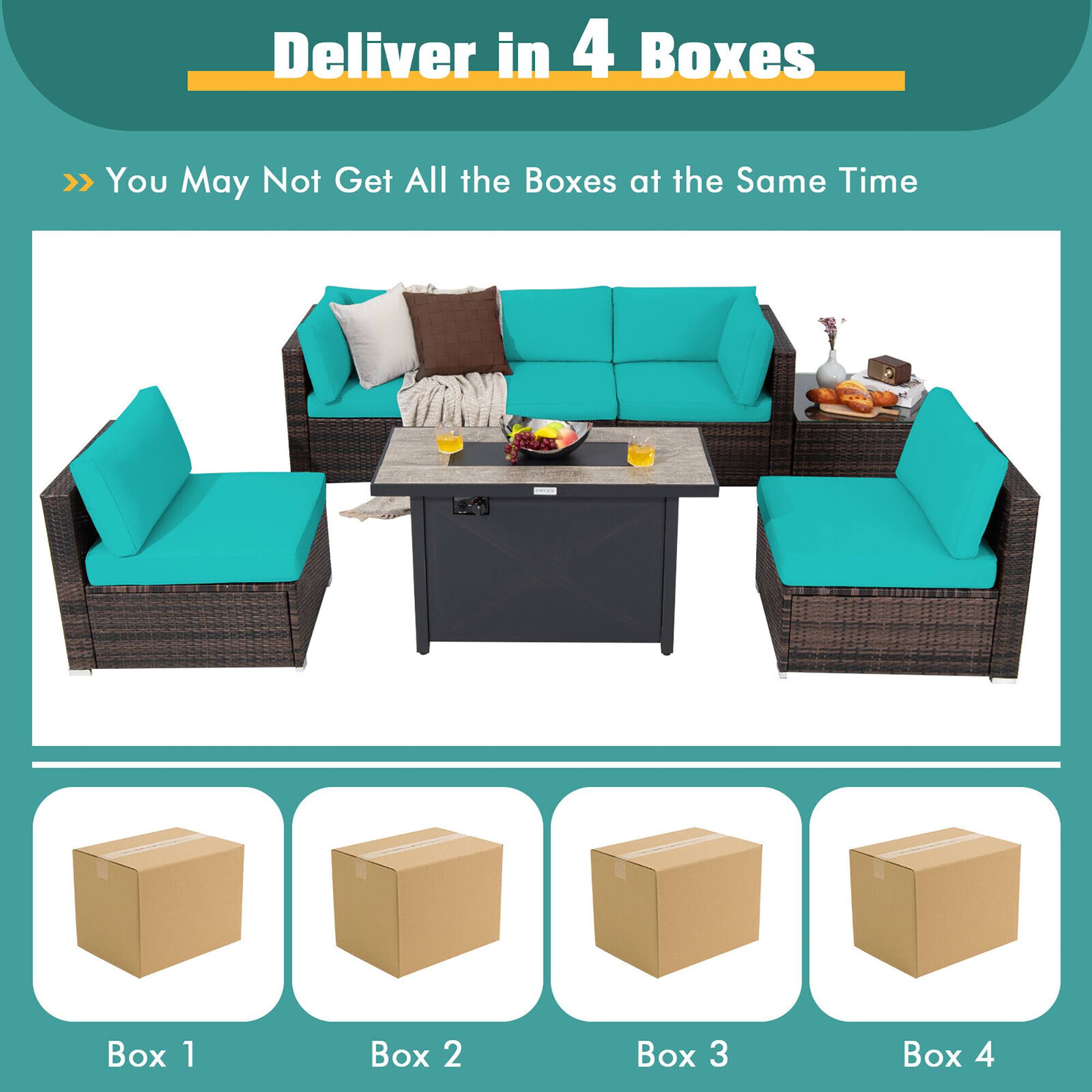 Deliver in 4 Boxes >> You May Not Get All the Boxes at the Same Time

Box 1
Box 2
Box 3
Box 4