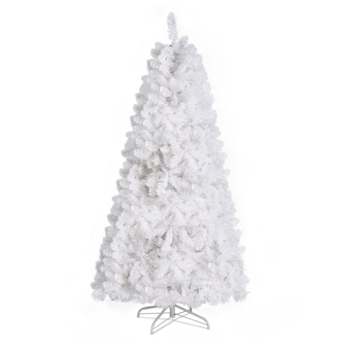 Winado - 6FT Christmas Branches Hanging Tree Artificial with 300 LED Lights, Metal Stand for Indoor Holiday Party Decorations - White