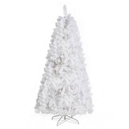 Winado - 6 FT Artificial Christmas Tree with 300 LED Lights for Holiday Decorations - White