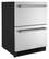 Alt View 6. KitchenAid - 4.29 Cu. Ft. Built-In Mini Fridge with Double-Drawer Refrigerator/Freezer - Stainless Steel.