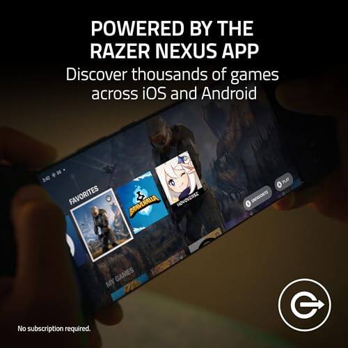 POWERED BY THE RAZER NEXUS APP  
Discover thousands of games across iOS and Android  

FAVORITES  
NHOVOVERSE  
BRAVHALLA  

No subscription required.