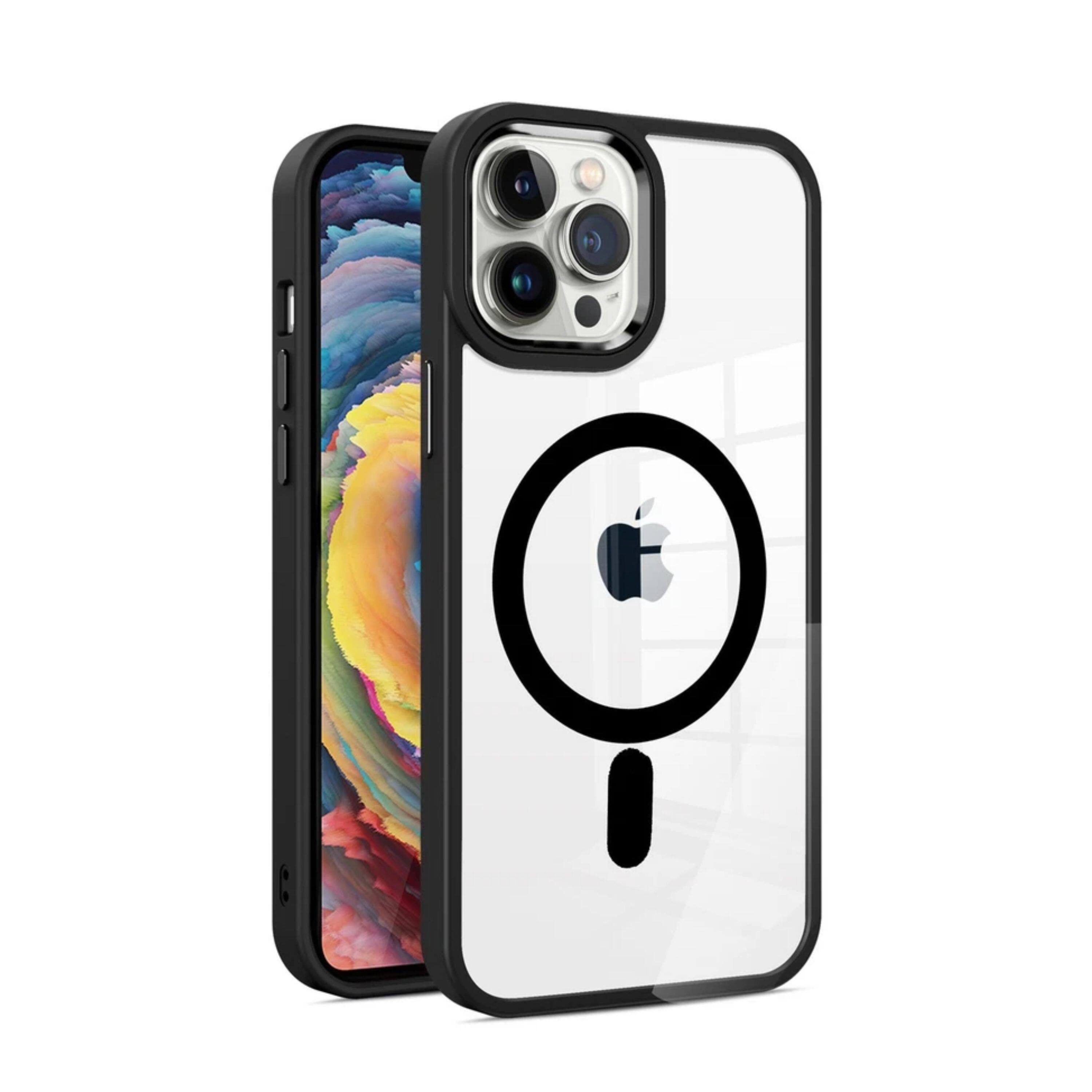 Kitcheniva Magnetic Ring Hybrid Case With Metal Buttons For iPhone 14 ...