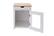 Alt View 18. TRINITY - 20" White Litter Box Enclosure End Table w/ Drawer - White.