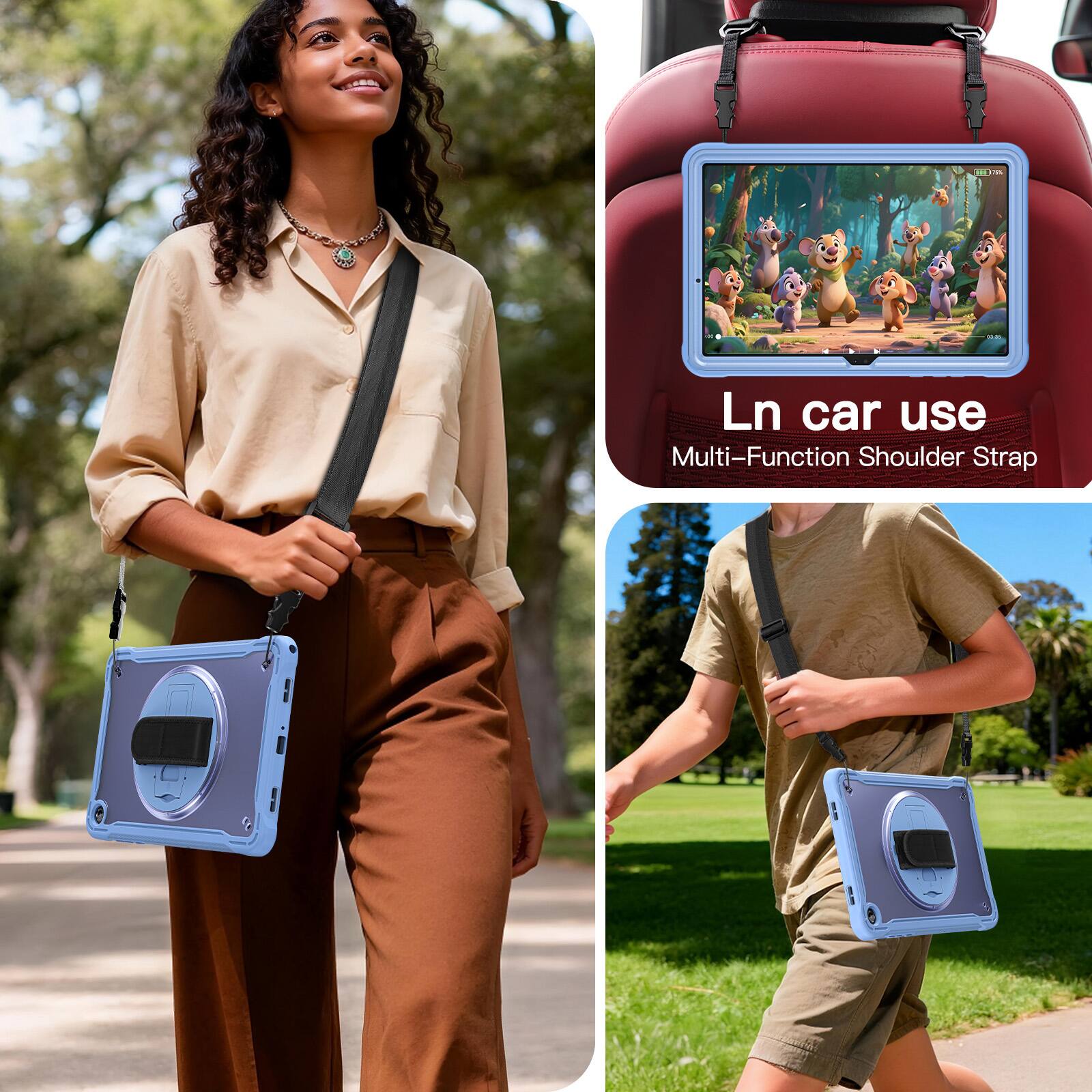 Ln car use  
Multi-Function Shoulder Strap