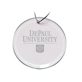 Jardine - DePaul Blue Demons 3'' Glass Round Ornament - Multicolor