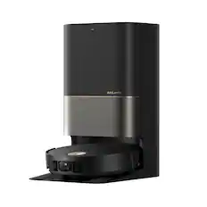Front. Dreame - Dreame GoVac 800 Robot Vacuum and Mop, Auto-Empty, Mop Self-Clean, 20KPa Suction, Corner to Edge Clean, Detangle Brush - Black.