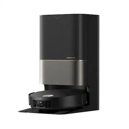 Front. Dreame - Dreame GoVac 800 Robot Vacuum and Mop, Auto-Empty, Mop Self-Clean, 20KPa Suction, Corner to Edge Clean, Detangle Brush - Black.