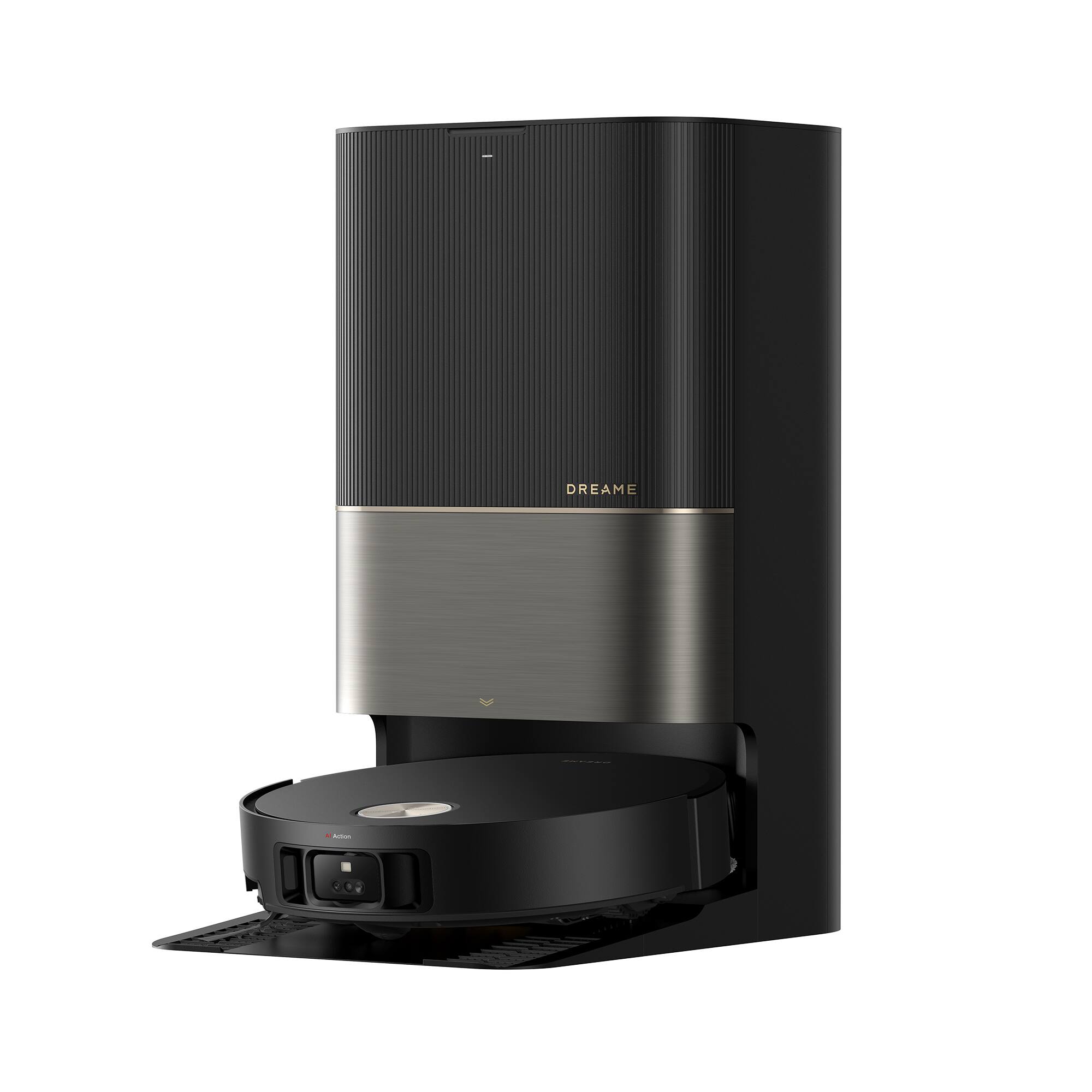 Dreame - GoVac 800 Robot Vacuum and Mop, Auto-Empty, Mop Self-Clean, 20KPa Suction, Corner to Edge Clean, Detangle Brush - Black