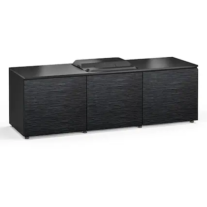 Front. Salamander Designs - Salamander Designs Chameleon Collection Chicago 237 Projector Integrated Cabinet for Epson LS100 Projector (Black Oak) - Black Oak.