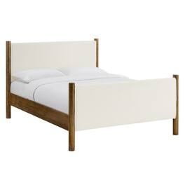 Modway - Maven Queen Size Boucle Upholstered Platform Bed - Ivory