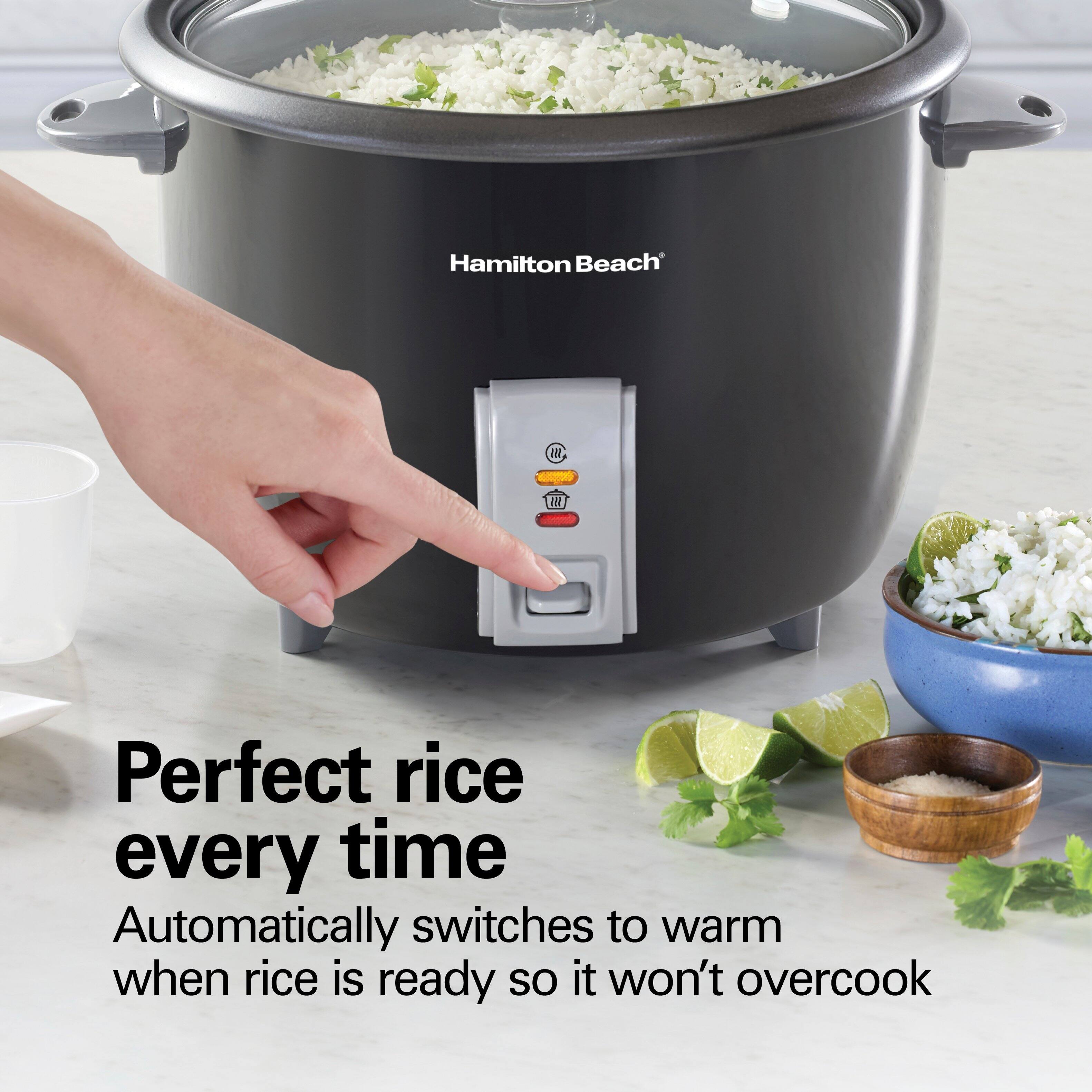 Hamilton Beach

Perfect rice every time

Automatically switches to warm when rice is ready so it won't overcook