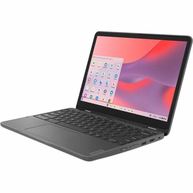 Front. Lenovo - Lenovo 500e Yoga Chromebook Gen 4 82W40026US 12.2" Touchscreen Convertible 2 in 1 Chromebook - 4G - WUXGA - 60 Hz - Graphite Gray.