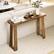 Alt View 3. Costway - Costway 43-Inch Console Table, Narrow Long Rubberwood Table Behind the Couch for Hallway - Walnut.
