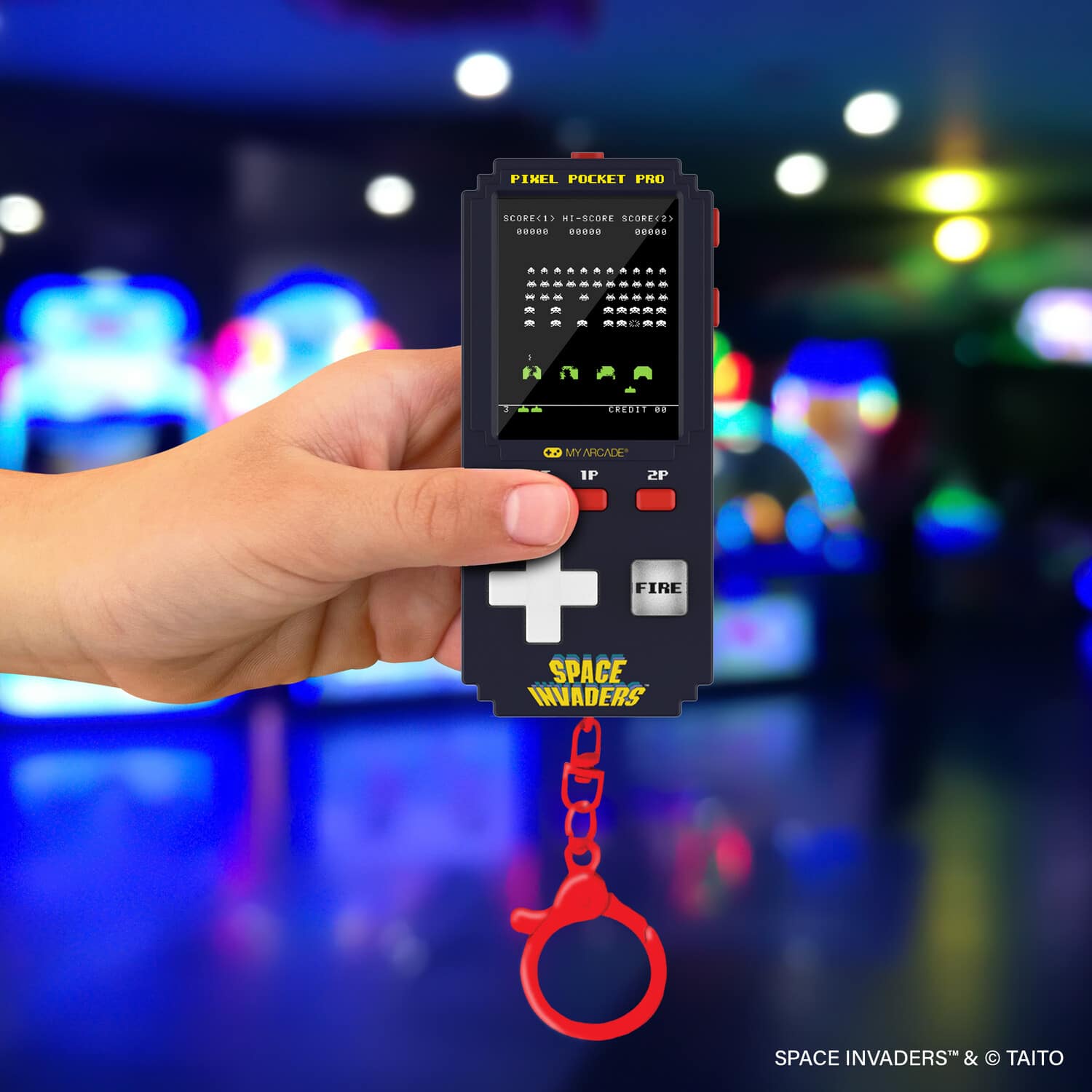 DGUNL 7133 Space Invader Pixel Pocket Pro Portable Handheld Gaming