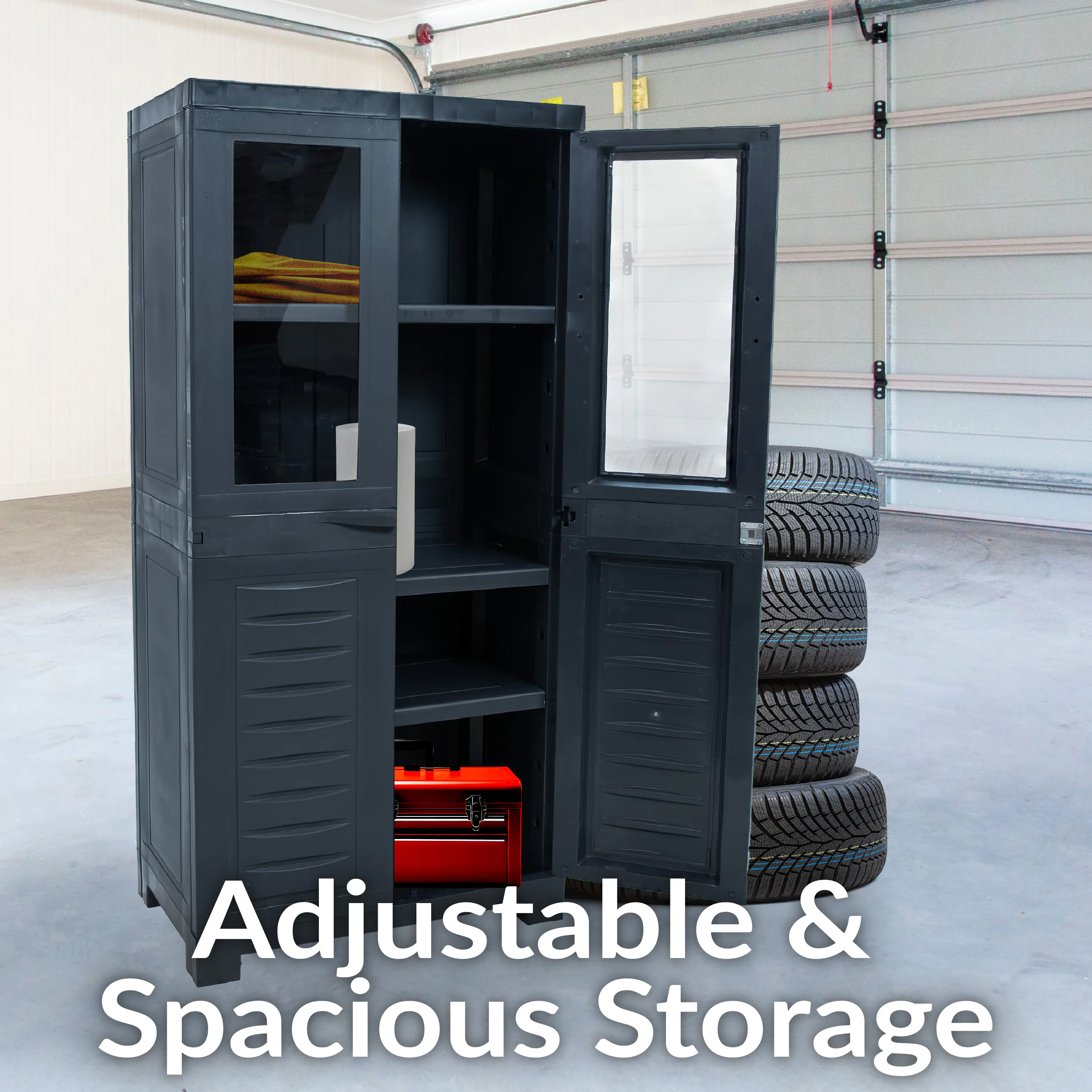 Adjustable & Spacious Storage