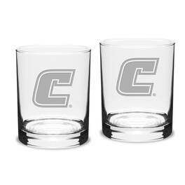 Jardine - Tennessee Chattanooga Mocs 14oz. 2-Piece Classic Double Old-Fashioned Glass Set - Multicolor