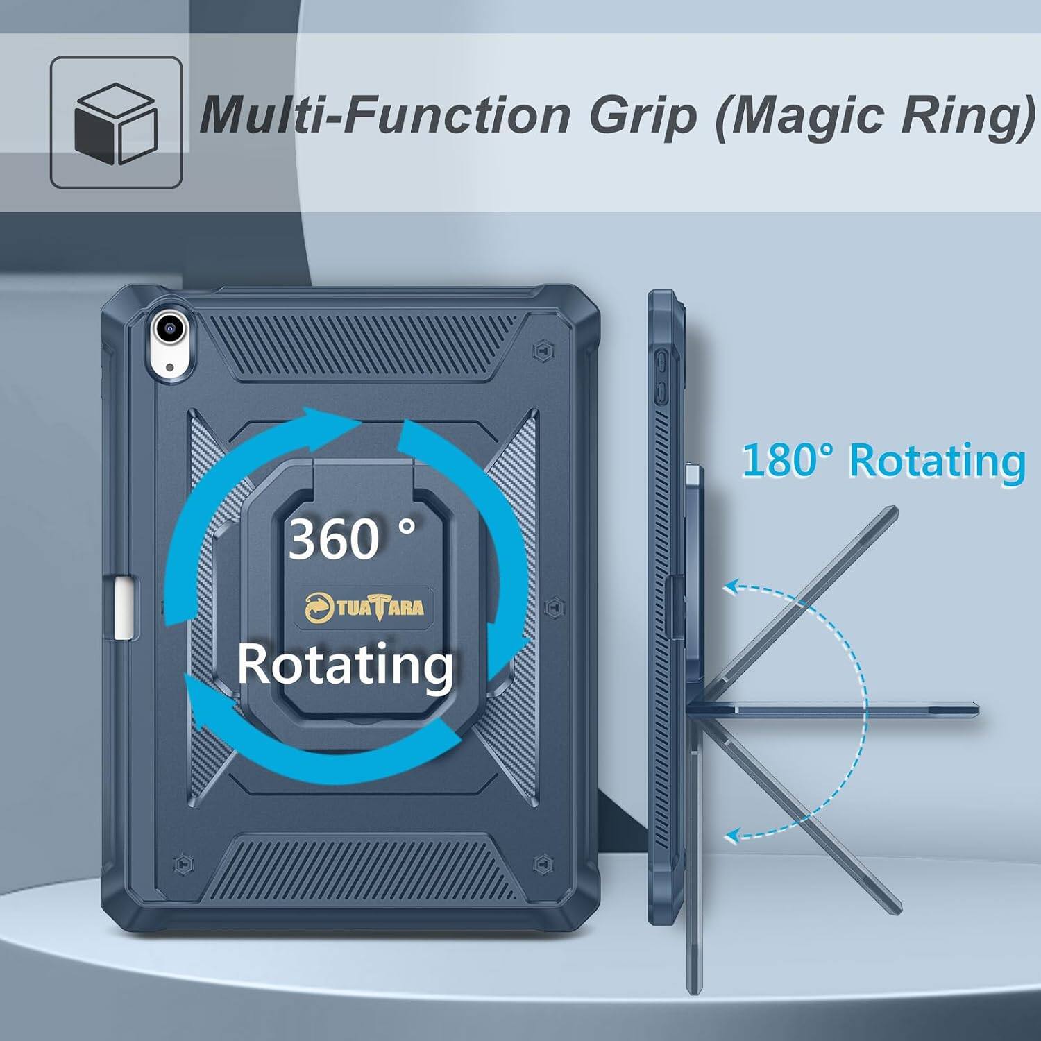 Multi-Function Grip (Magic Ring)  
360° Rotating  
180° Rotating