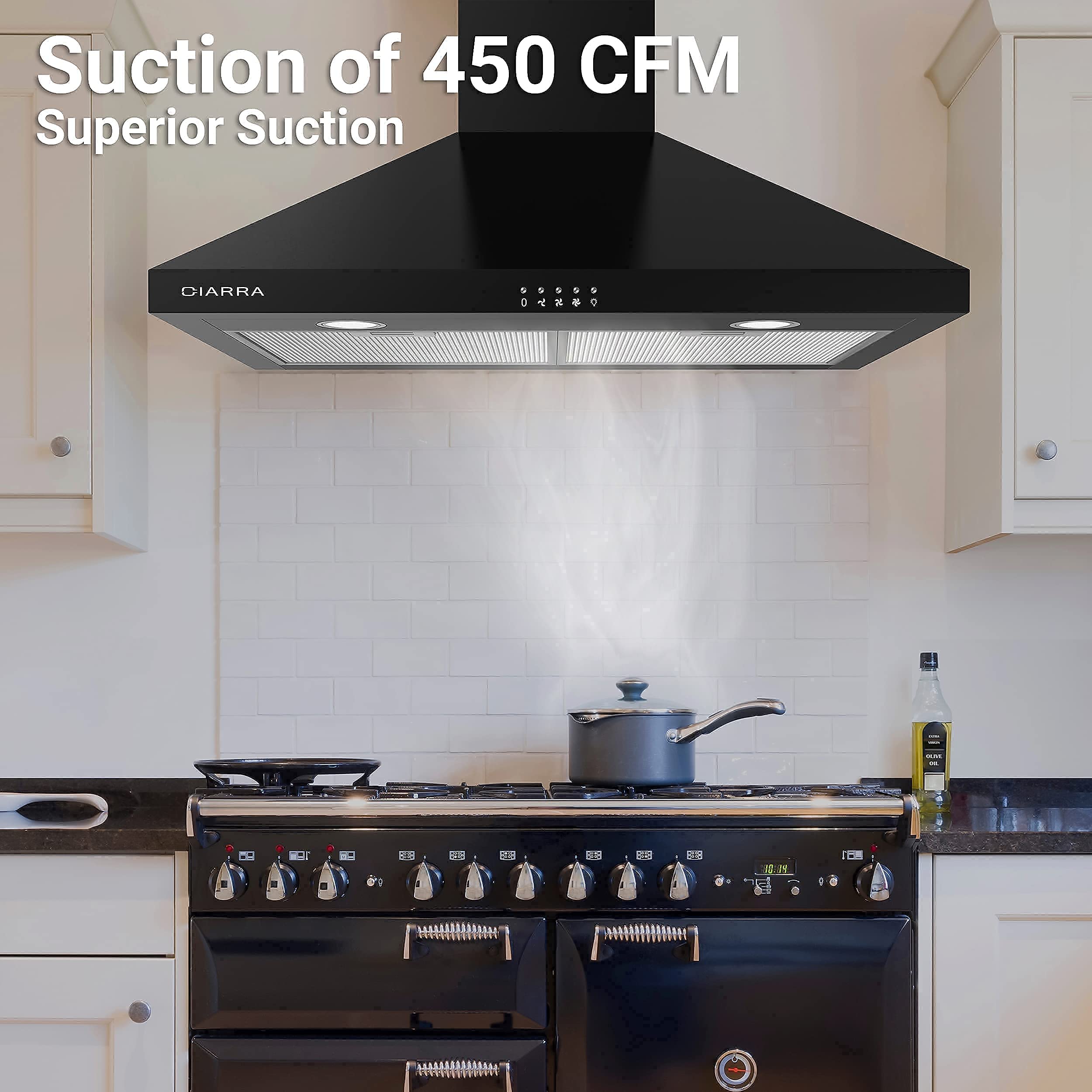 Suction of 450 CFM  
Superior Suction  

CIARRA