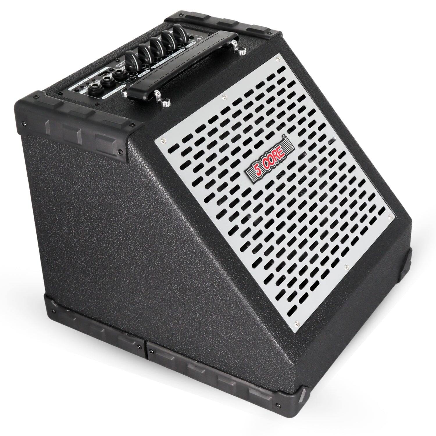 Front. 5 CORE - Electric Drum Amplifier 80W Professional Bluetooth Drumming Amp w 8” Speaker w 3 Band EQ.