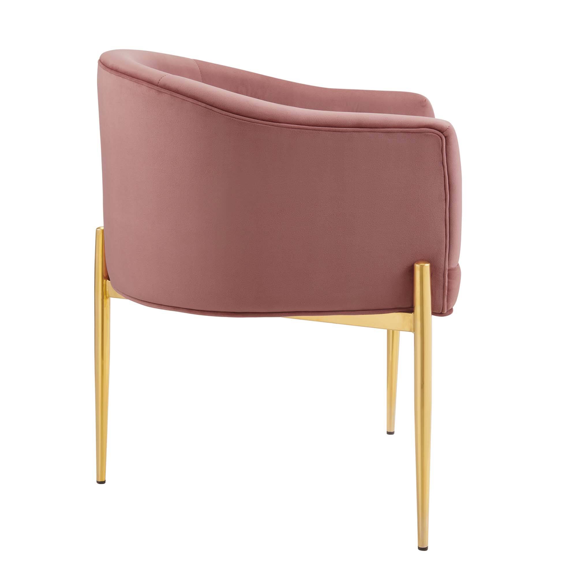 Alt View 2. Modway - Savour Tufted Performance Velvet Accent Chairs Set of 2 by Modway - Dusty Rose.