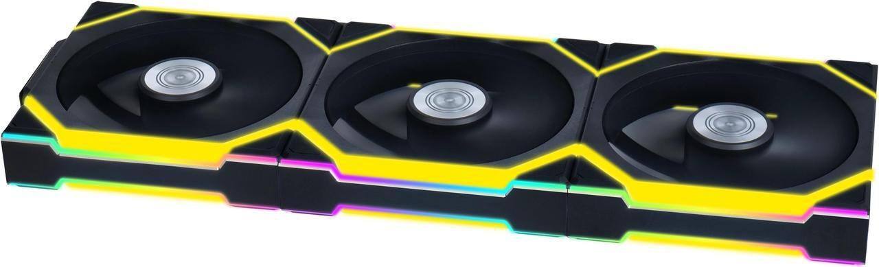 Angle. Lian Li - UNI Fan SL Wireless 120mm ARGB Fan Triple Pack 2.4 GHz Wireless Signal for RGB & Fans Control(12SL1W3B) - Black.