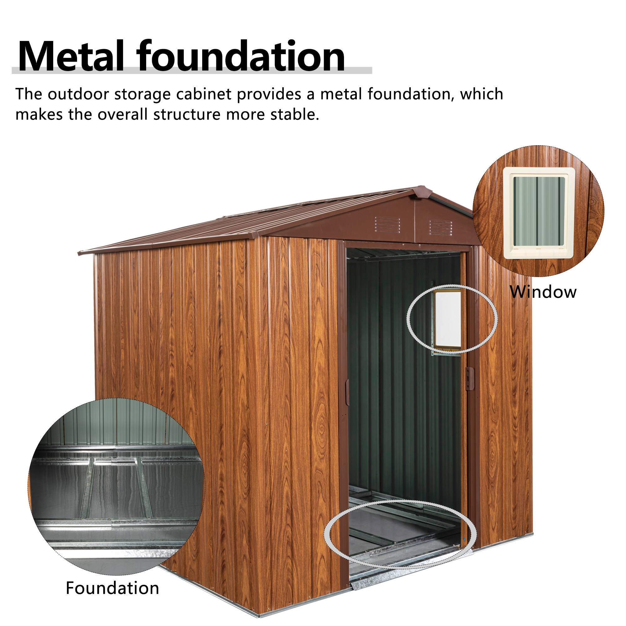 Metal foundation

The outdoor storage cabinet provides a metal foundation, which makes the overall structure more stable.

Window

Foundation