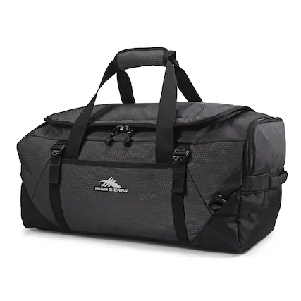 Front. High Sierra - Fairlead Collection 22" Duffel Bag - Mercury/Black.