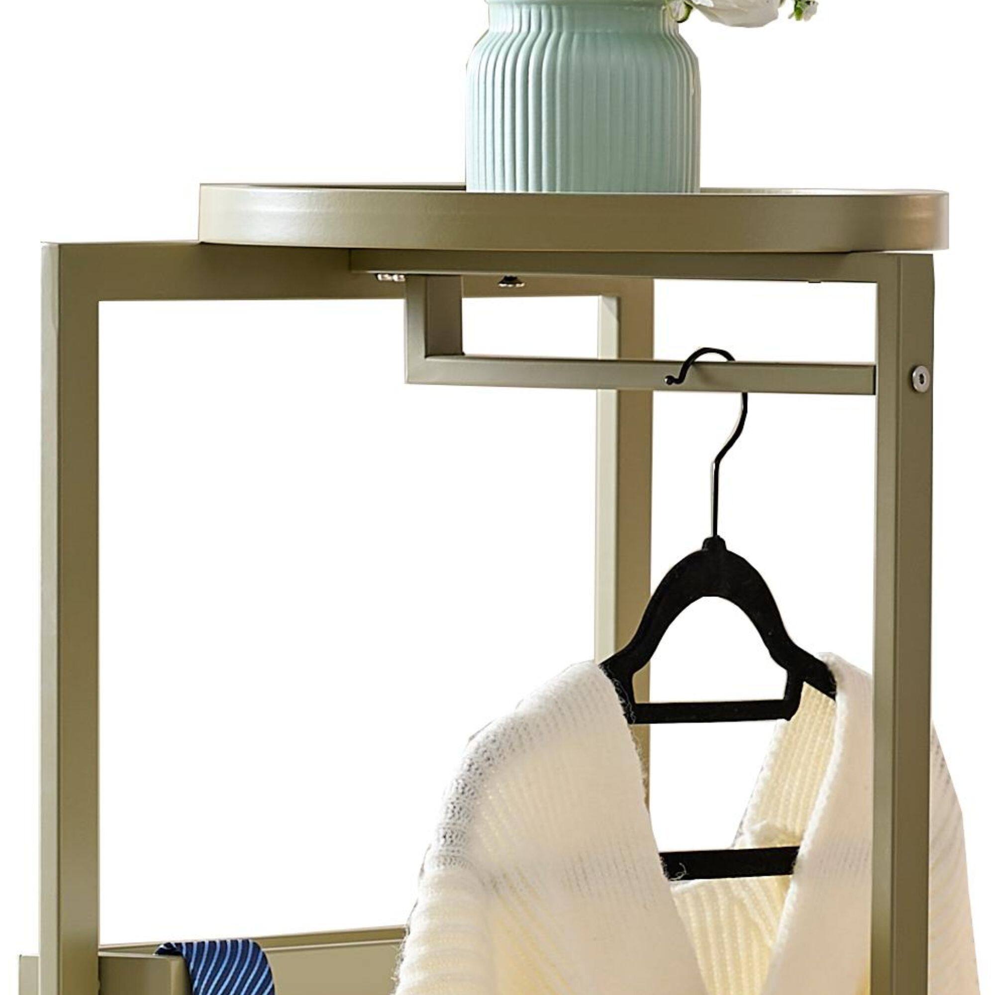 Back. Kings Brand Furniture - Kings Brand Furniture David Suit Valet Stand - Natural.