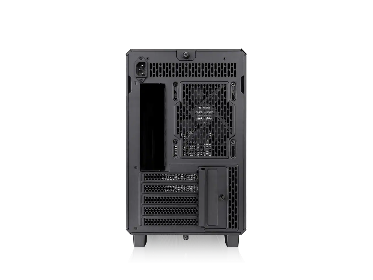 Alt View 4. Thermaltake - Thermaltake TR200; 6.0" LCD; Micro Chassis; mATX/mITX; 360mm Rad; 365mm GPU; Black - Black.