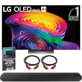 Bundle - LG - 55 inch OLED evo AI C6 4K Smart webOS TV (2026) + Samsung Soundbar