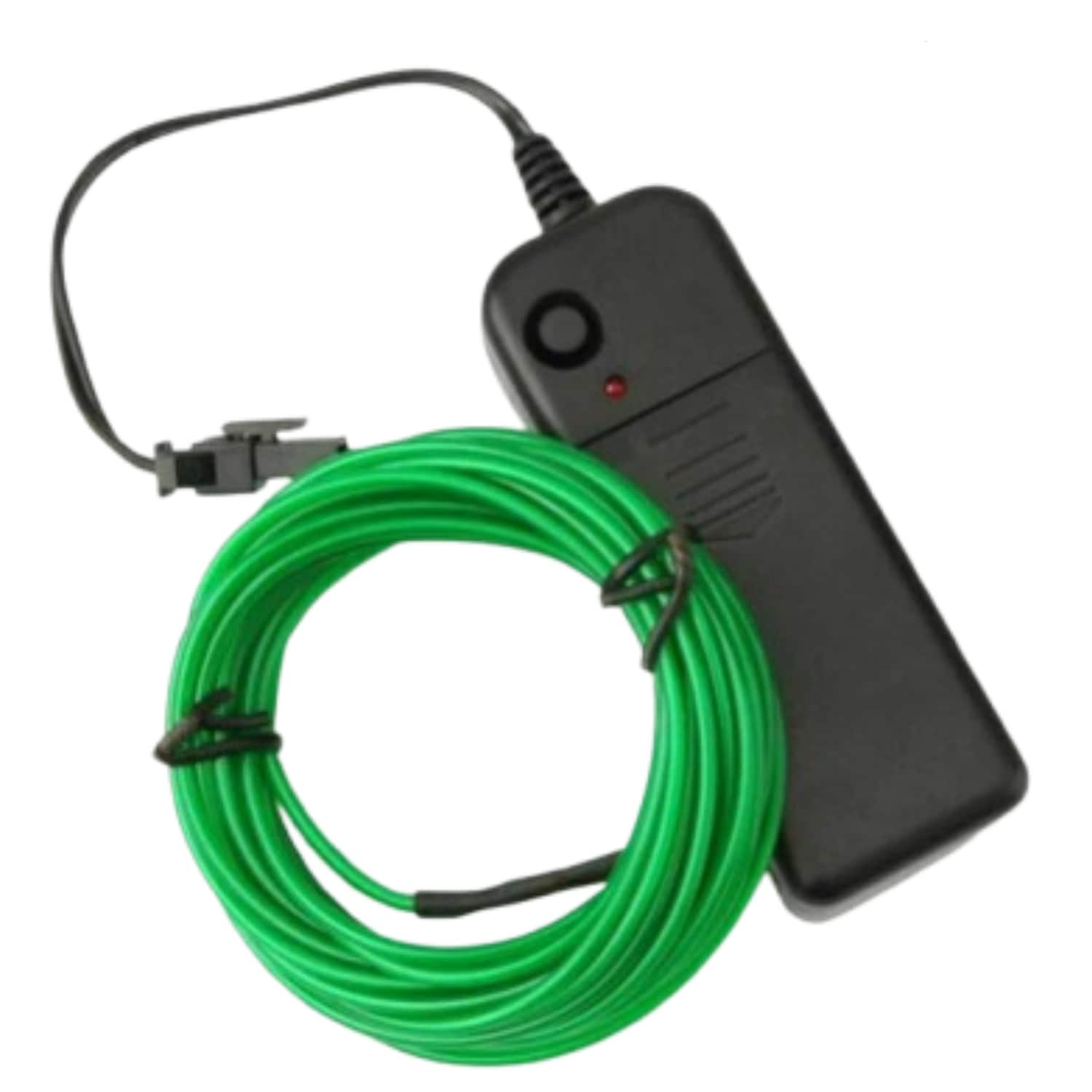 Home Collection - 9.84Ft Battery Powered Neon LED EL Wire String Light - Green