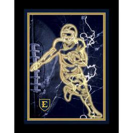 Fan Creations - ETSU Buccaneers 12'' x 16'' Framed Neon Player Print - Black
