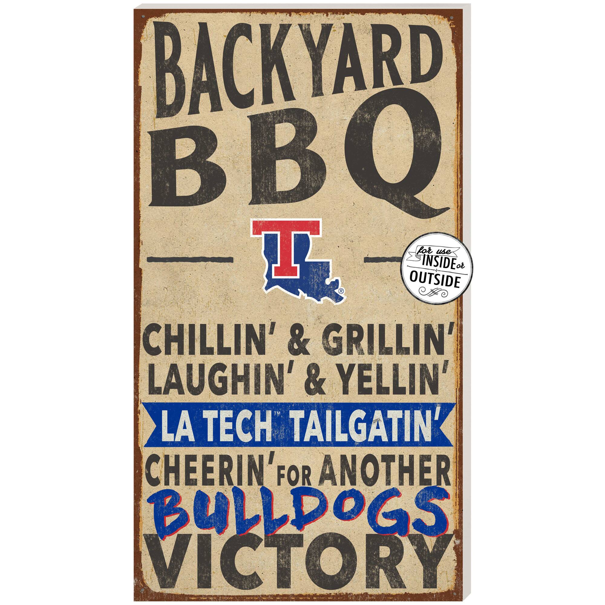 Brown Louisiana Tech Bulldogs 11'' x 20'' Indoor/Outdoor BBQ Sign
