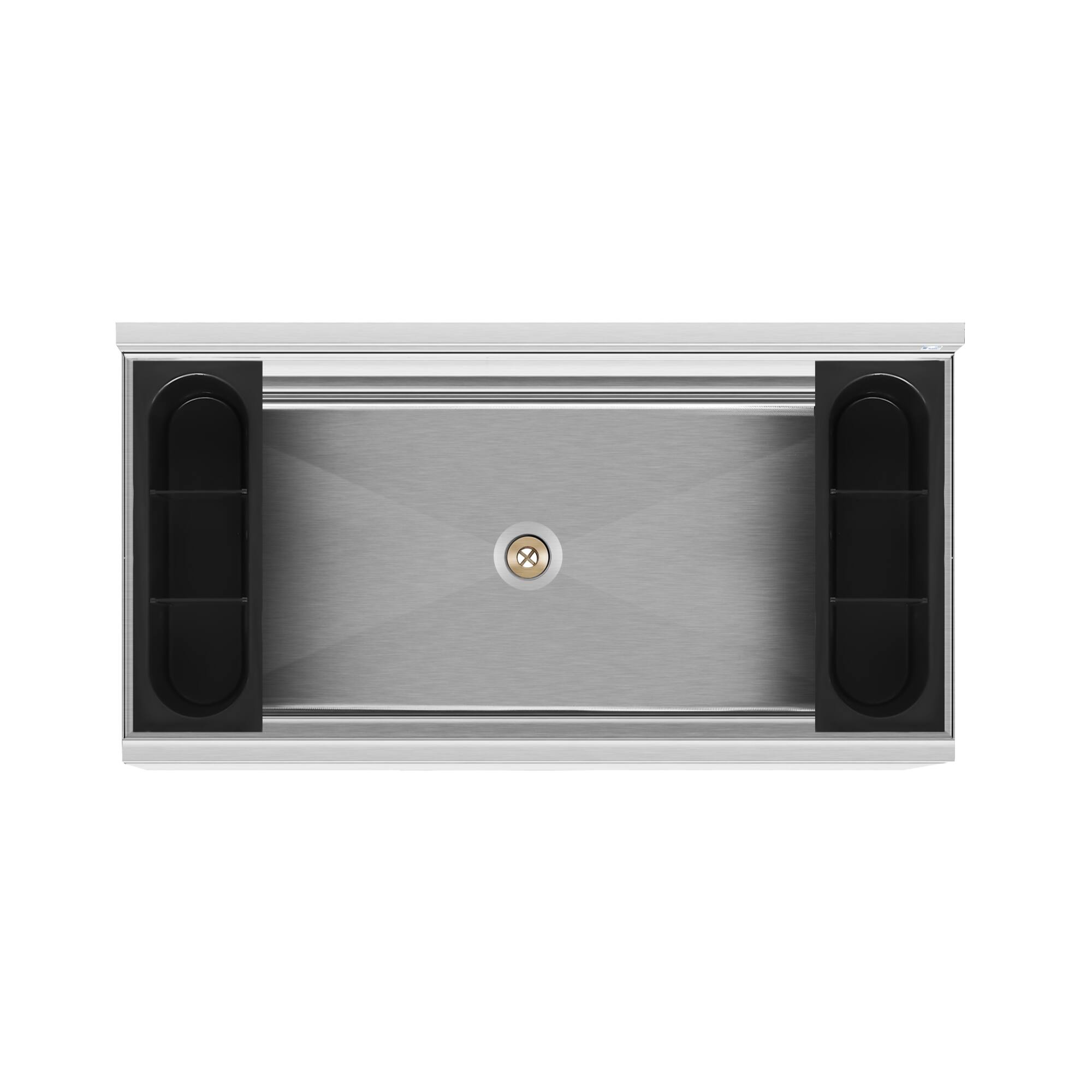 Alt View 7. Koolmore - 36 in.  Underbar Ice Bin with Siding Lid in Stainless Steel (KM-UIB-1836) - Stainless Steel.