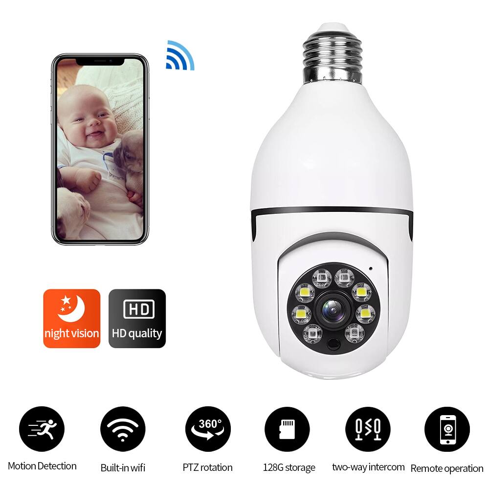- HD night vision
- HD quality
- 360° PTZ rotation
- Motion Detection
- Built-in wifi
- 128G storage
- Two-way intercom
- Remote operation