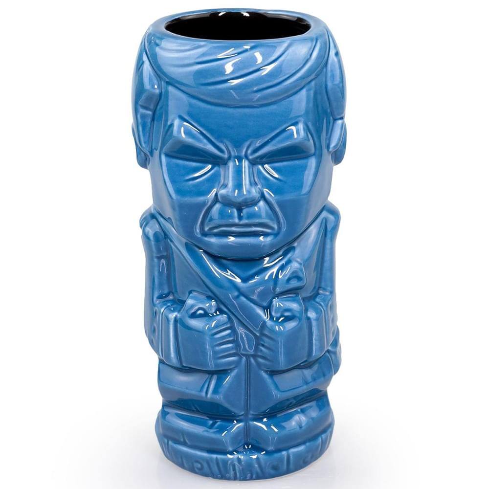 Front. ThinkGeek - Geeki Tikis Star Trek Dr. McCoy Mug | Crafted Ceramic | Holds 20 Ounces - Blue.