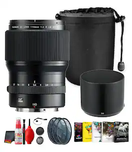 Bundle - Fujifilm - GF 110mm f2 Medium Format Portrait Lens WR - Black