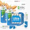 AAA 10
EBL ALKALINE
10 YEARS SHELF LIFE
Ultra High Capacity
ENERGIZING
AAA 1.5V LR03