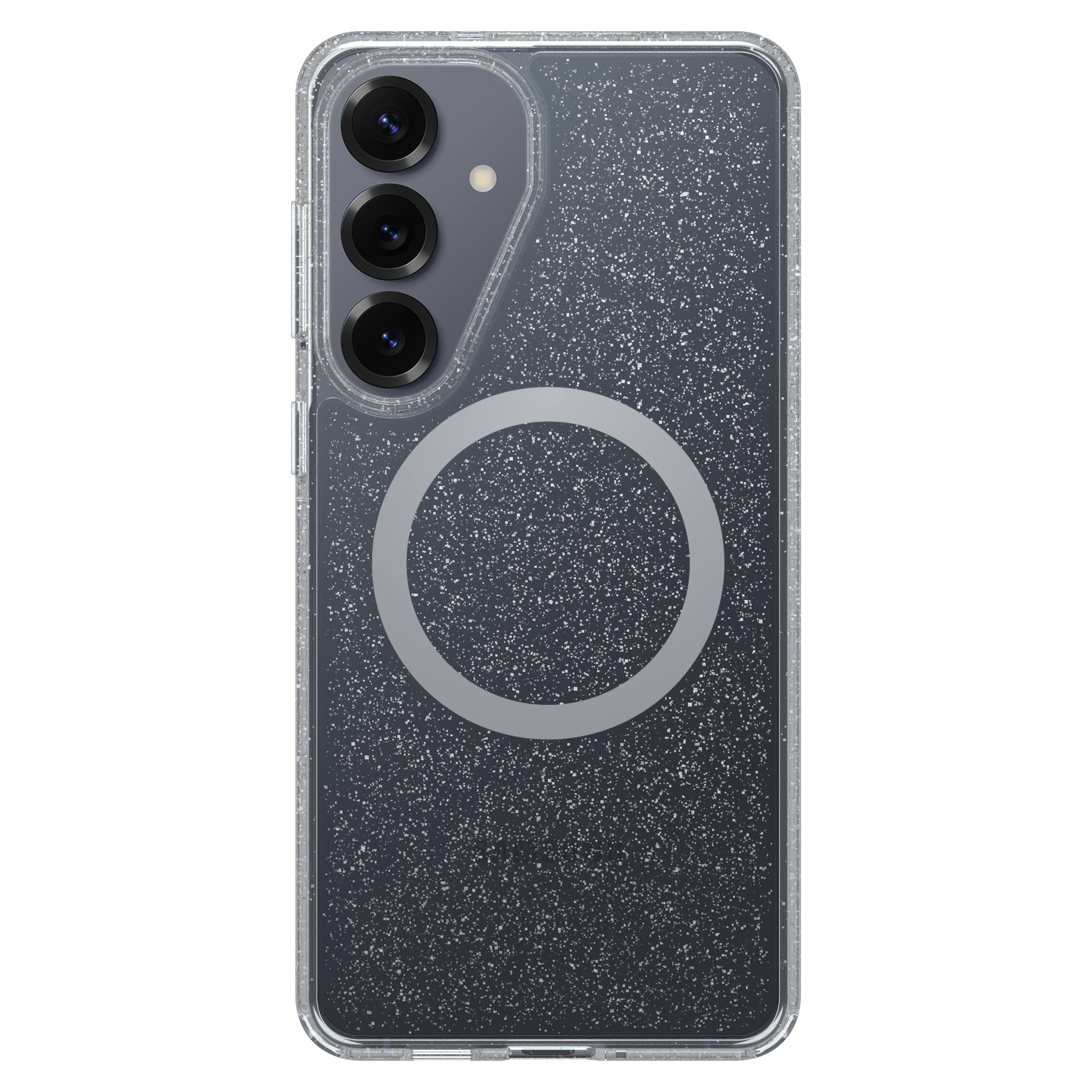 Angle. OtterBox - Symmetry Series Hard Shell for Samsung Galaxy S26+ - Silver.