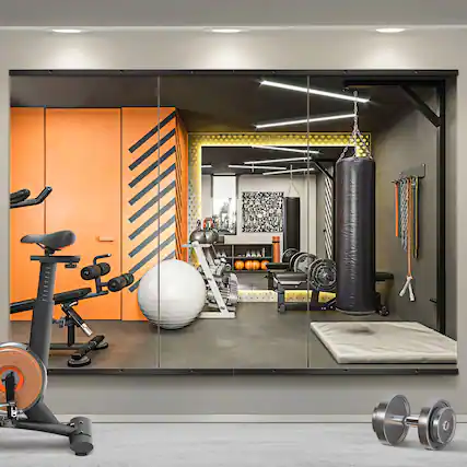 Front. Stylel Star - Full Length Mirror Standing Large Floor With Aluminum Frame For Bedroom Living Room Bathroom(black).