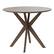 Alt View 8. Costway - Modern Round Wood Dining Table 35'' W/ Solid Wood Legs& Base for Home, Office - Walnut.