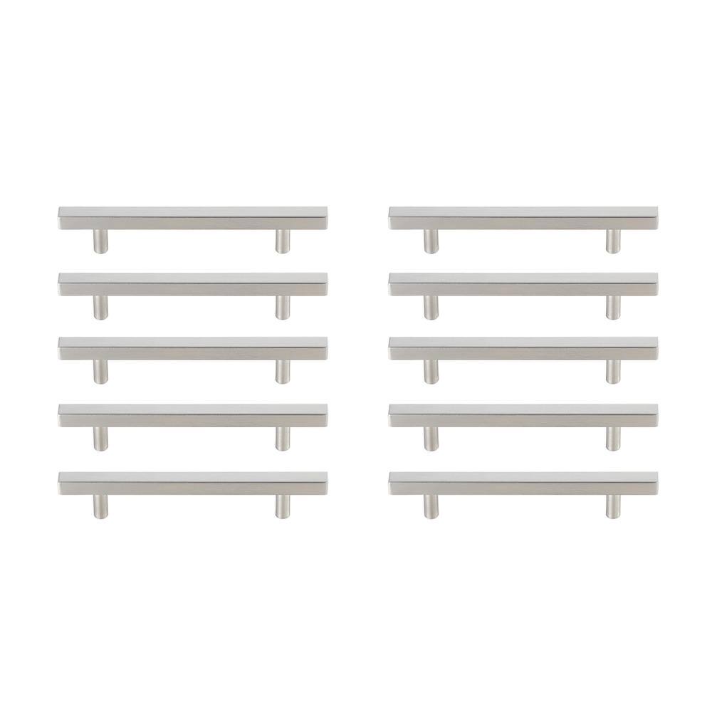Back. Elegant Decor - Dior 5" Center to Center Brushed Nickel Bar Pull Multipack (set of 10) - Brushed Nickel.