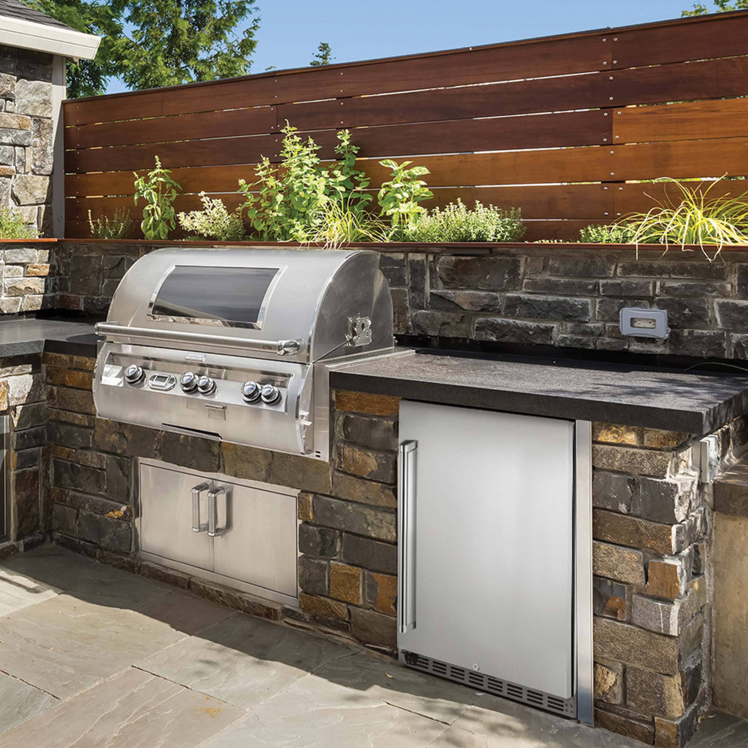 Alt View 5. NewAir - 160-Can Built-In Commercial Grade Wine and Beverage Cooler with Weatherproof Design for Indoor or Outdoor Use - Stainless Steel.