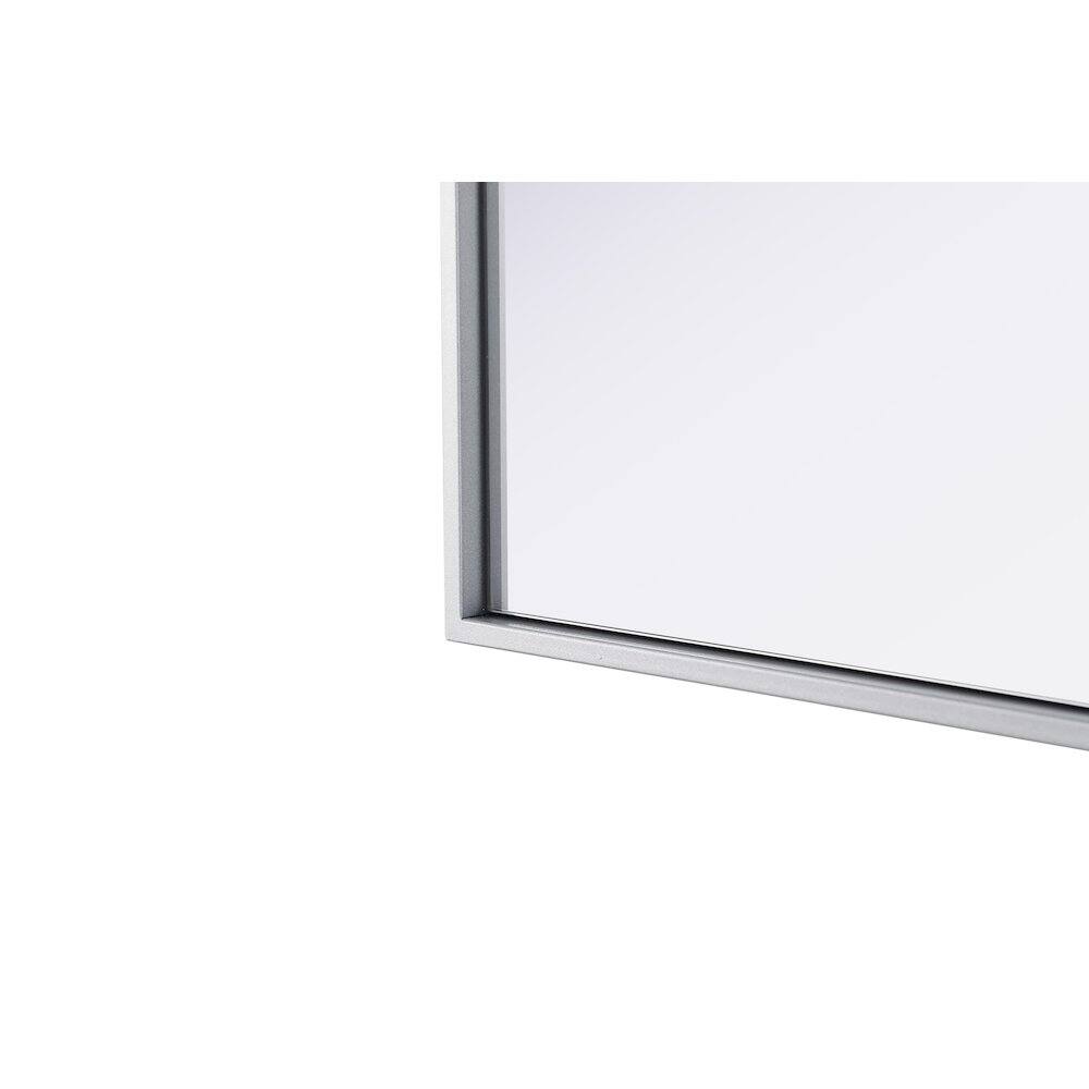 Alt View 7. Elegant Kitchen and Bath - Amoura 20X24 Pivot Mirror In Silver - Silver.